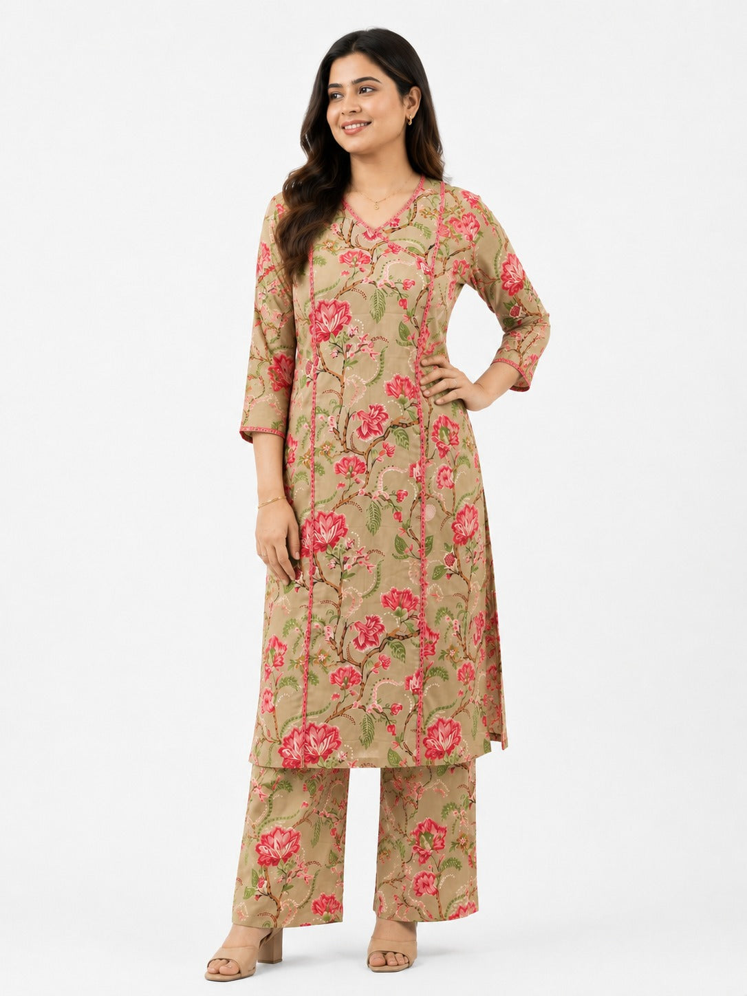 Gulzar printed cotton cord set