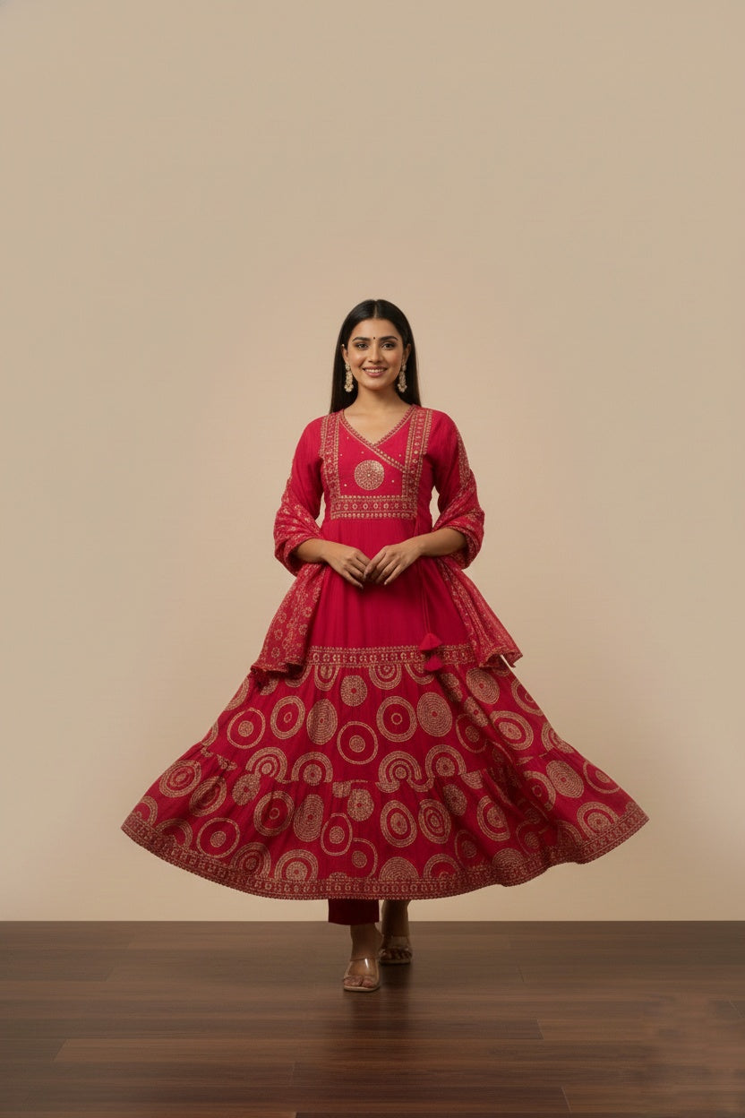 Premium Cotton kurta set for women with dupatta