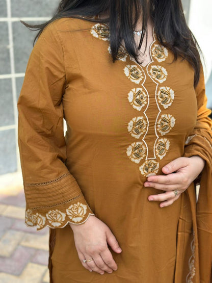 Kiara Cotton kurta Set with dupatta