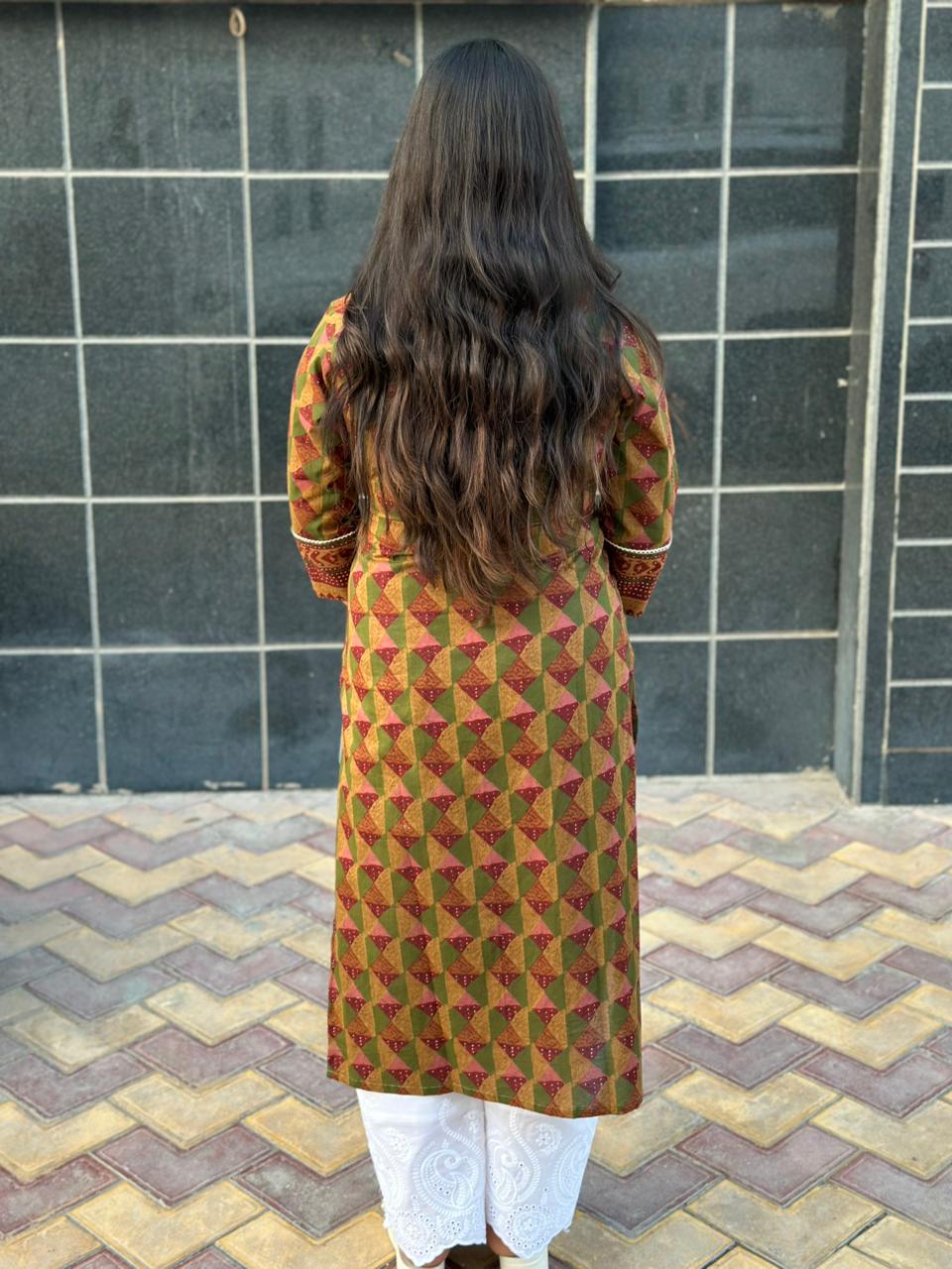 Airy Cotton kalamkari kurti for women