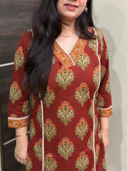 Mehar premium cotton Kurta & Pant