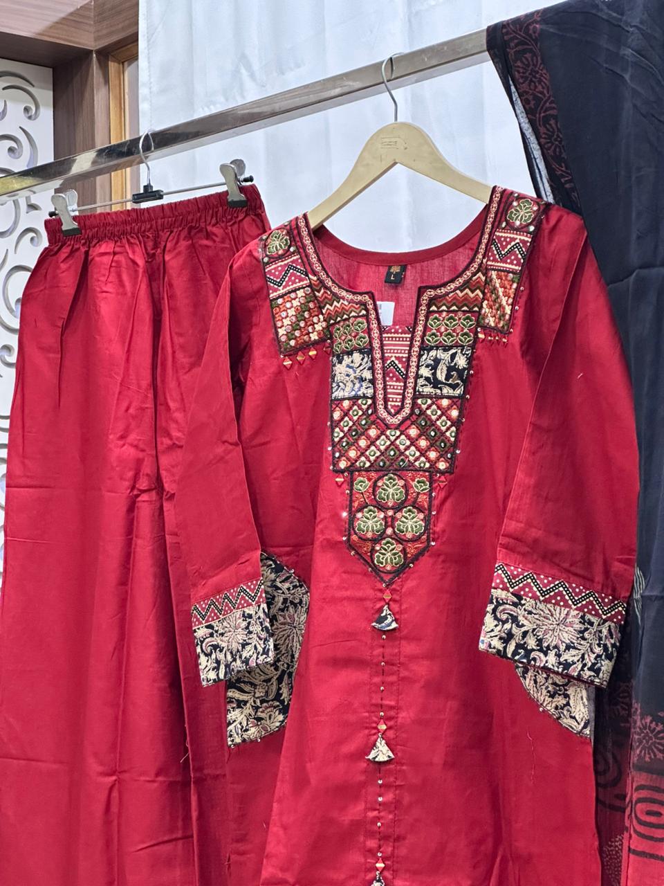 Jasmine Cotton kurta Set with dupatta