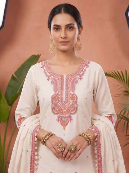 Jasmine Cotton kurta Set with dupatta