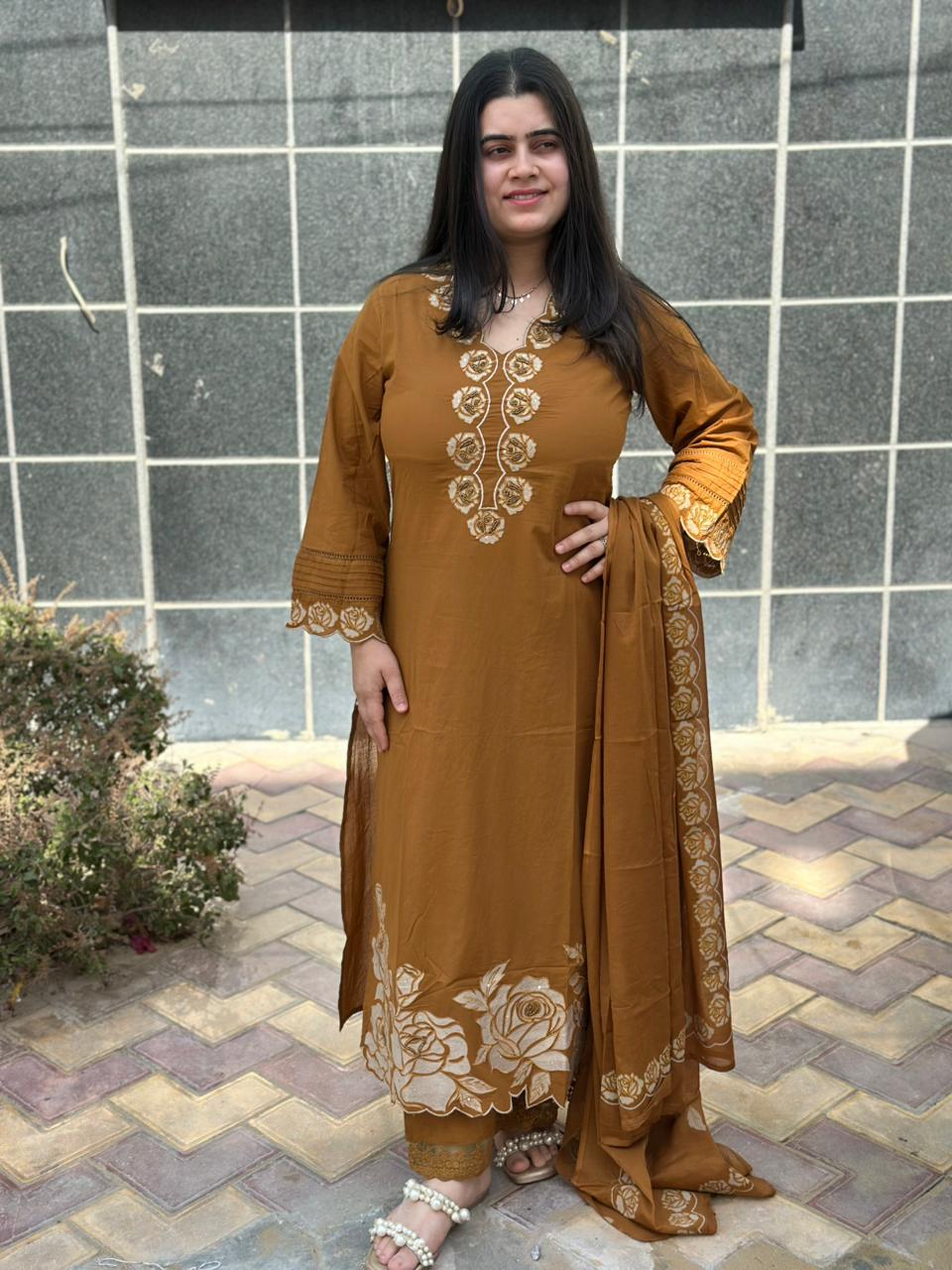 Kiara Cotton kurta Set with dupatta