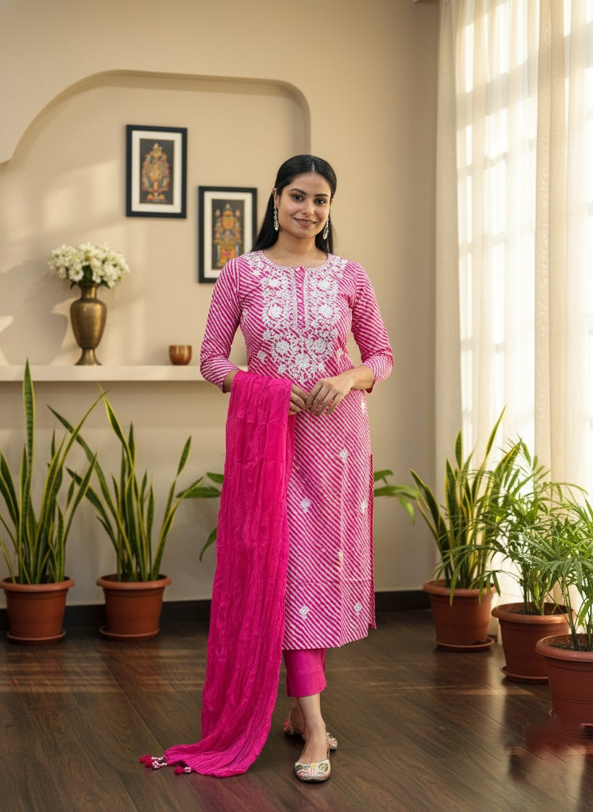 Premium Cotton Suit For Women PNKL