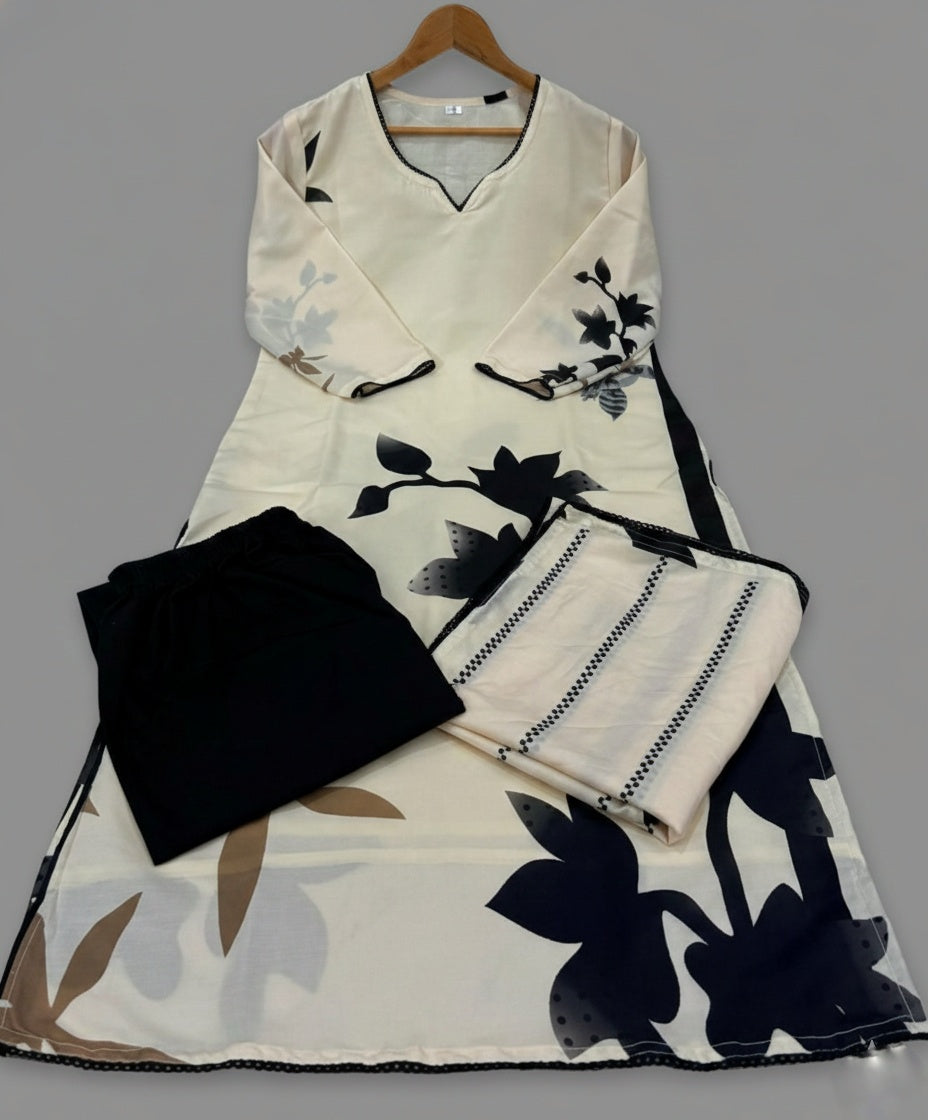 Kiara Cotton kurta Set with dupatta