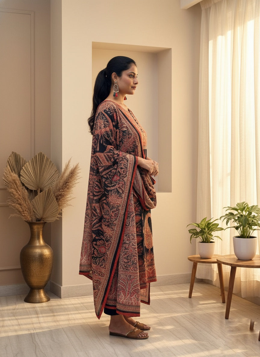 Pure Viscose Soft Silk Suit