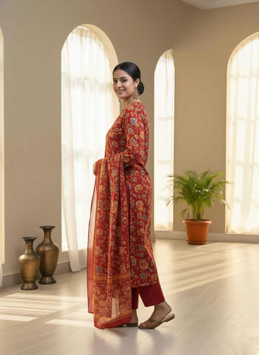 Bagru Print Cotton Suit