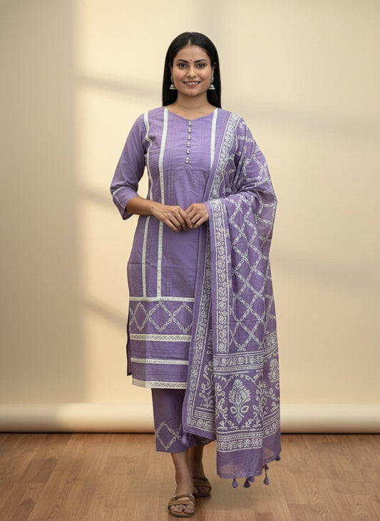 Cotton Suit Set For Women