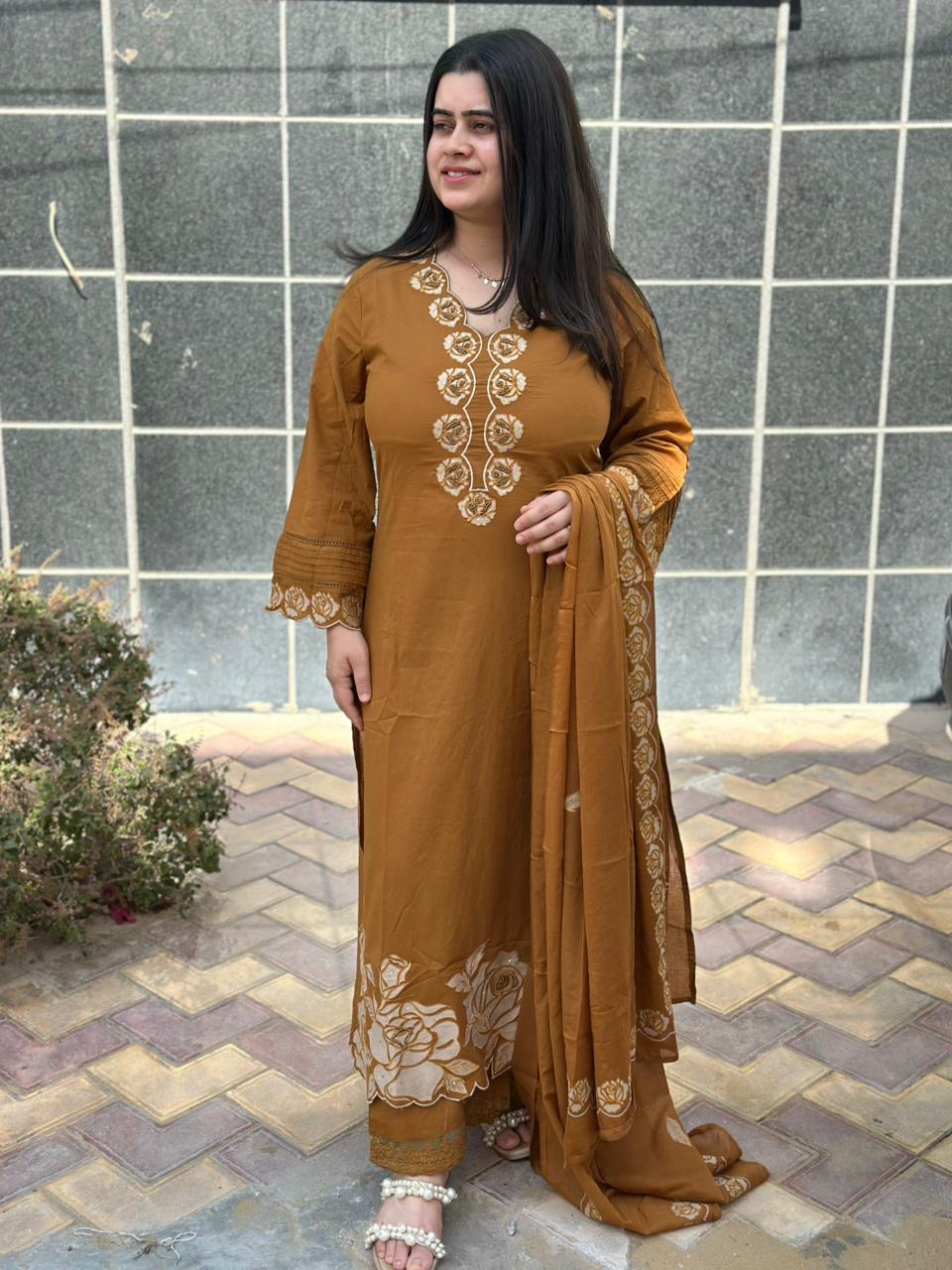 Kiara Cotton kurta Set with dupatta