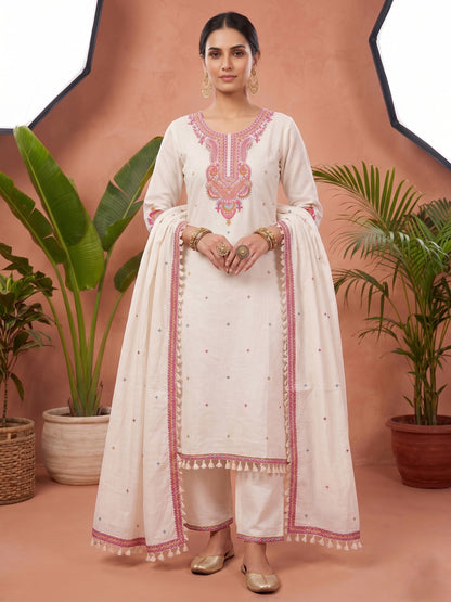 Jasmine Cotton kurta Set with dupatta