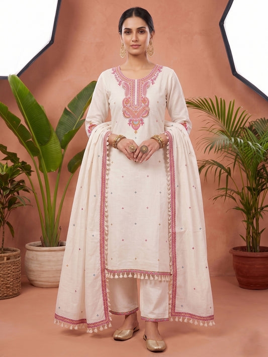 Jasmine Cotton kurta Set with dupatta