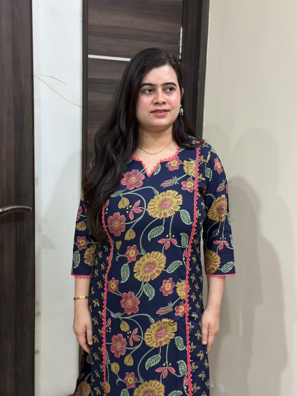 Mehar premium cotton Kurta & Pant blue