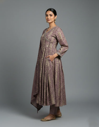 muslin silk suit gr45