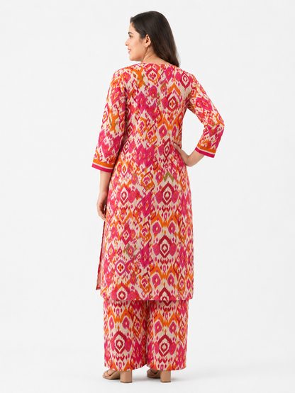Gulzar printed cotton suit set