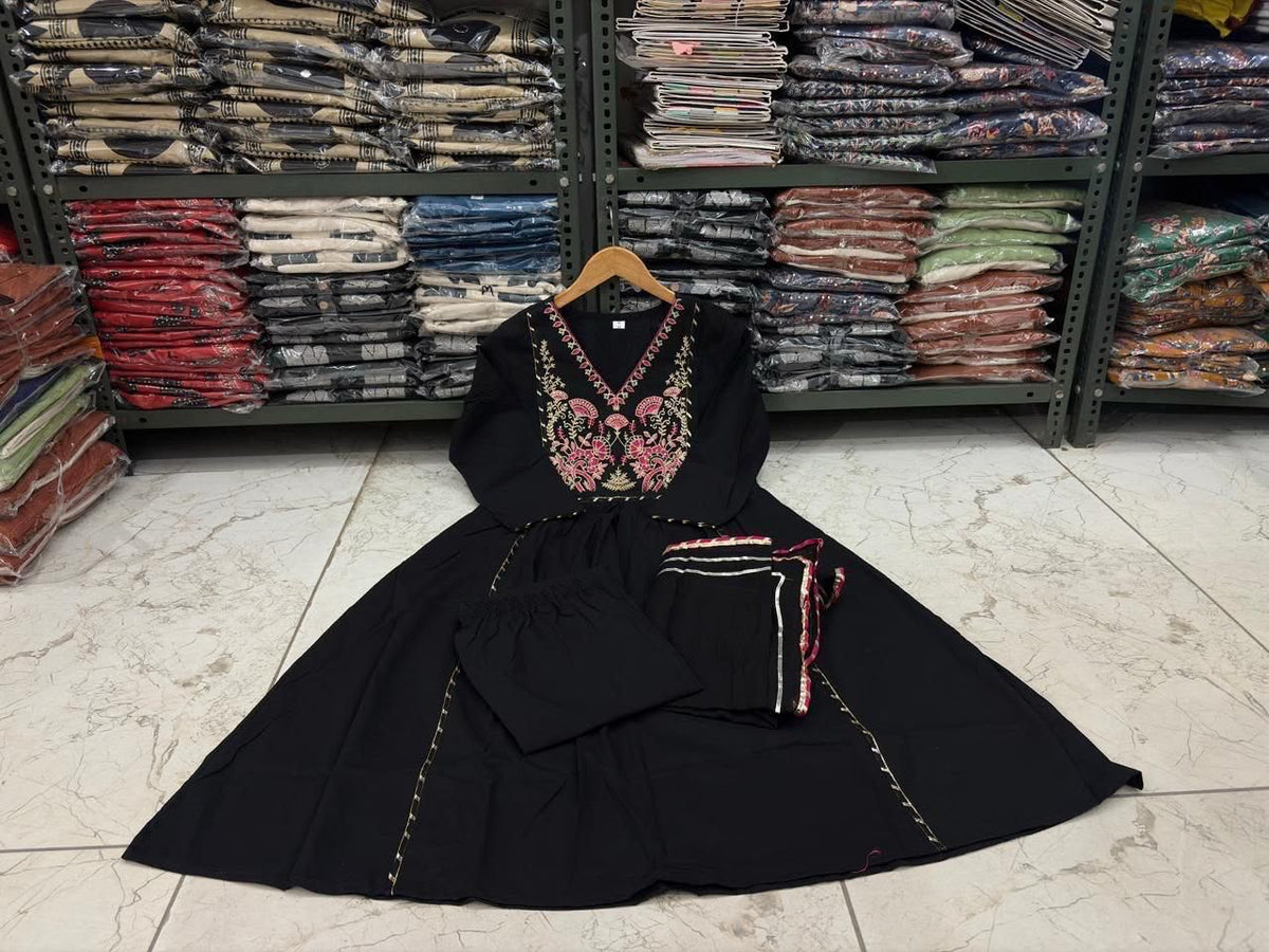 NAZAKAT cotton kurta set with pants & dupatta