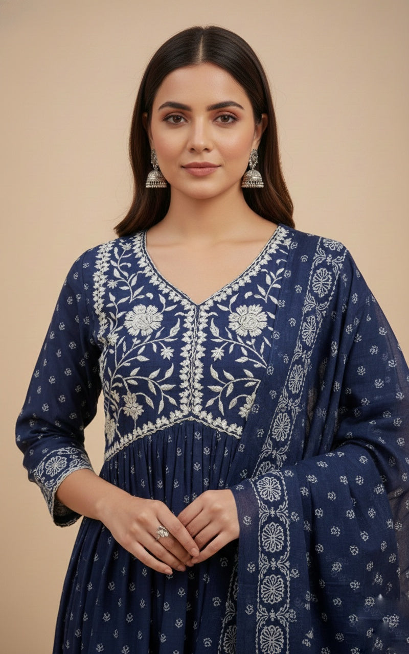 Kiara Cotton kurta Set with dupatta