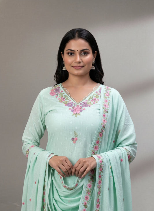 MulMul Cotton Kurta Set For Women