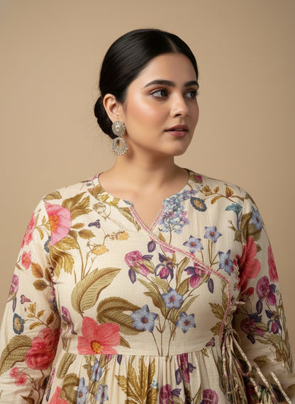 Angarkha cotton suit