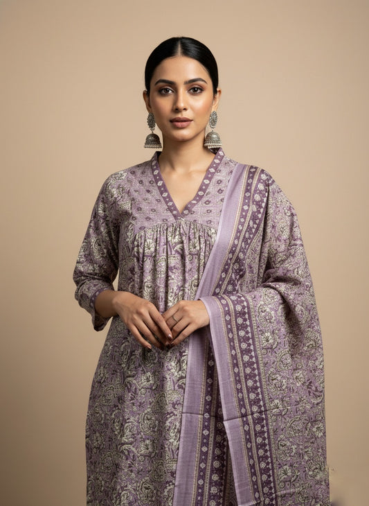 Bagru Print Cotton Suit