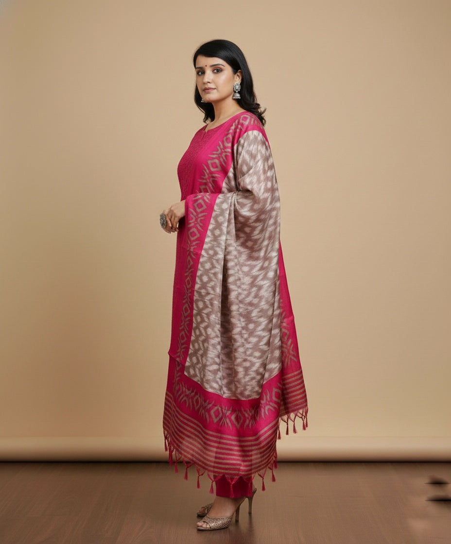 Cotton Chikankari kurta Set