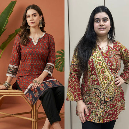 Jasmine short kurti combo of two