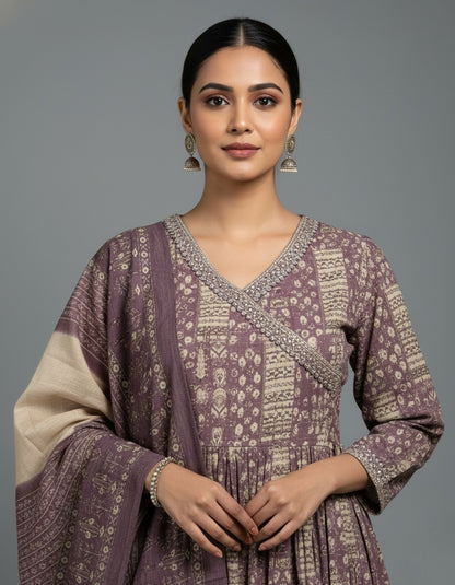 muslin silk suit gr45