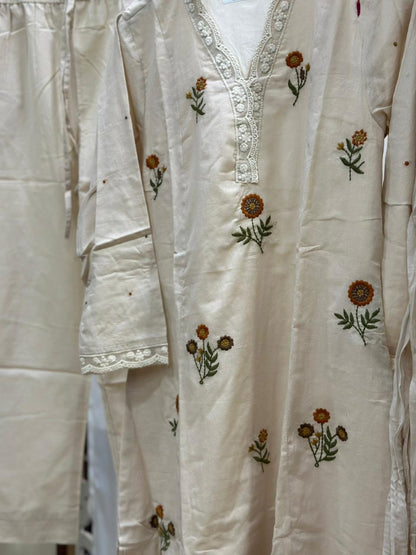 Jasmine Cotton kurta Set with dupatta