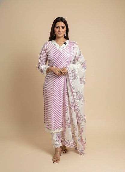 Kiara Cotton kurta Set with dupatta