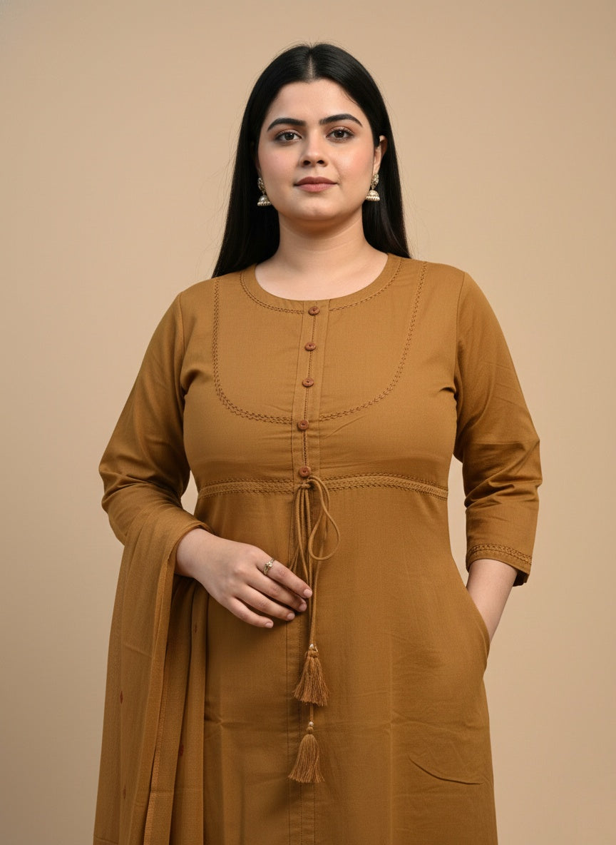 Bani Cotton kurta Set with dupatta