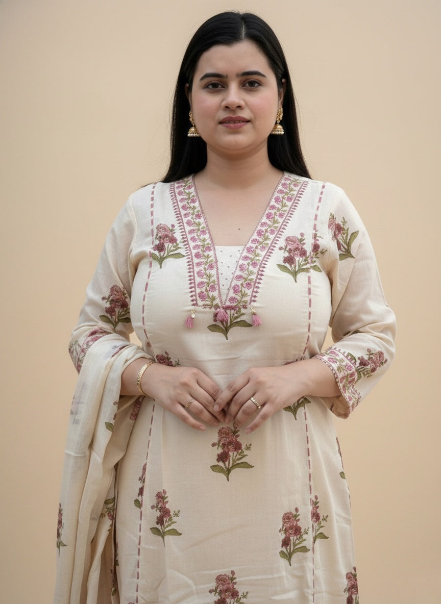 Bani Cotton kurta Set with dupatta