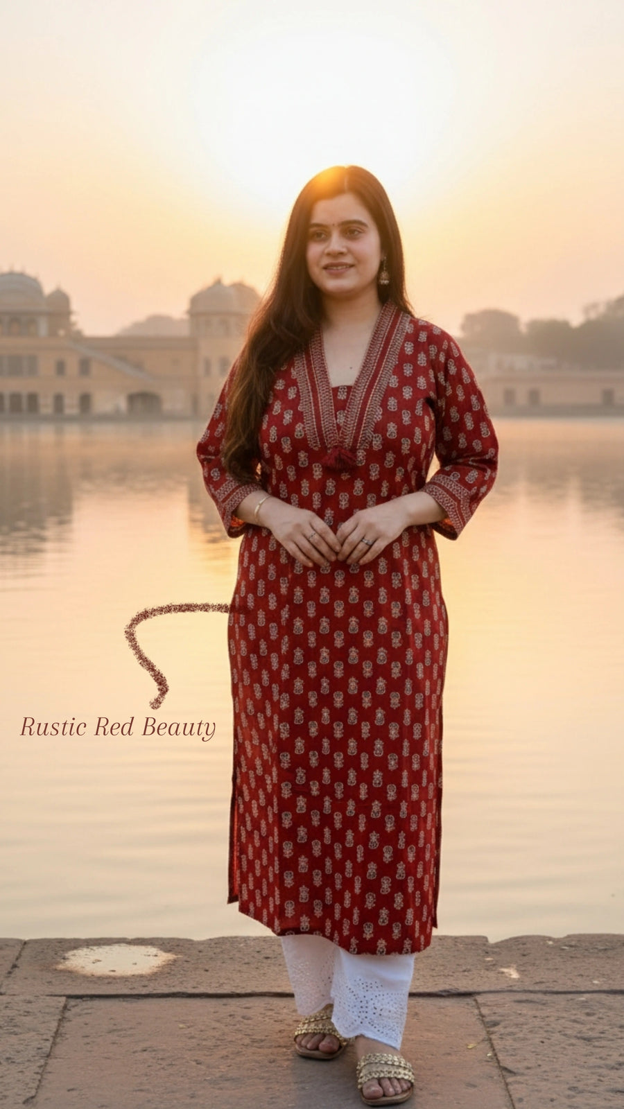 Airy Cotton Kurti Bagru