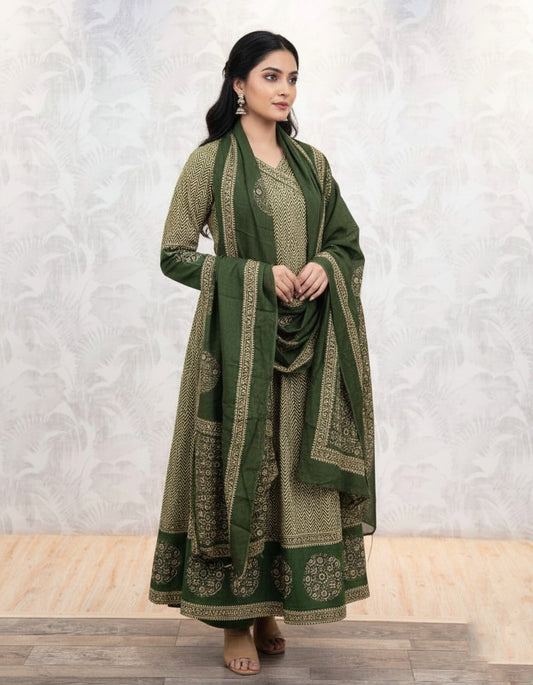 Premium Cotton kurta set for women with dupatta