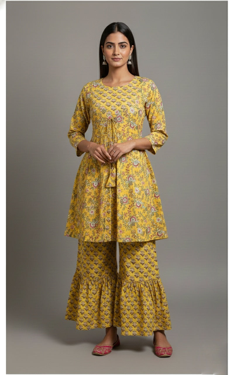 cotton garara suit set