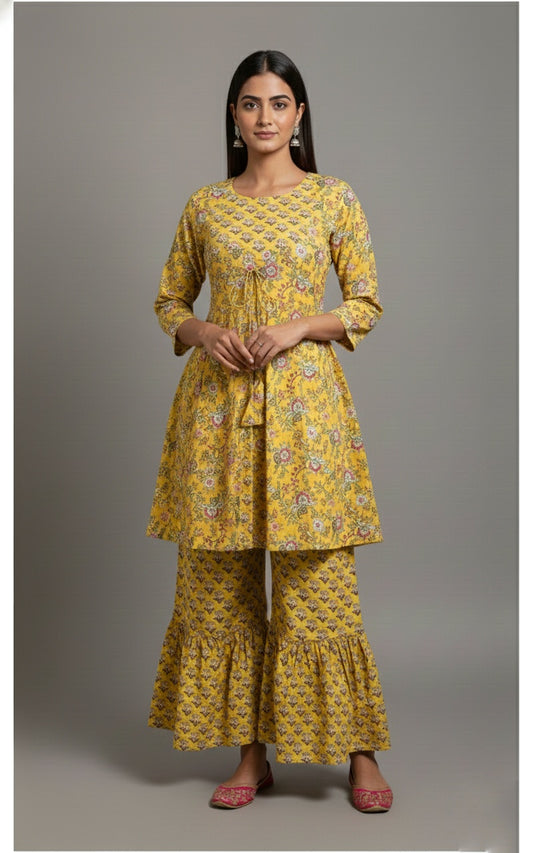 cotton garara suit set