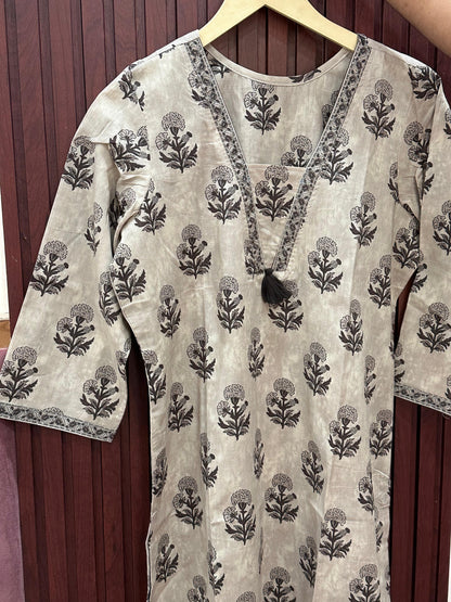 Ruhani Cotton kurta set for women dabu