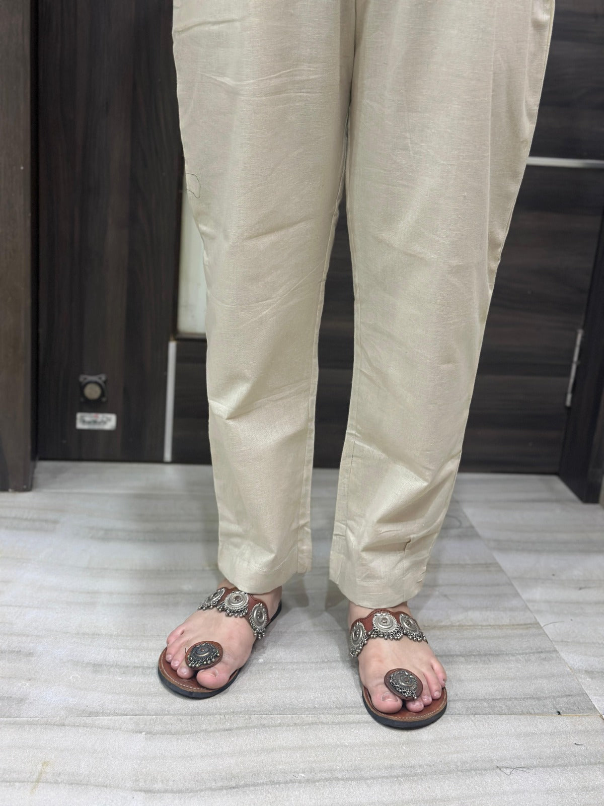 Premium Cotton Pants cream