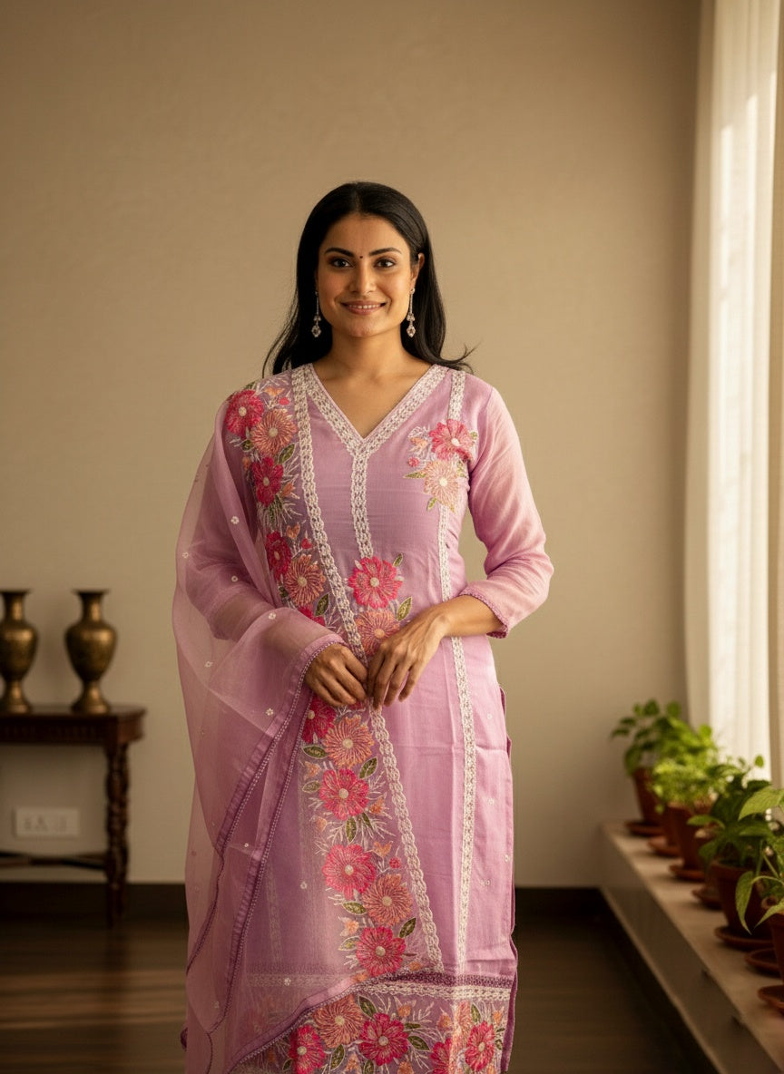 Organza Suit Set For Women