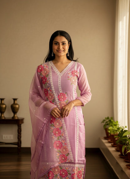 Organza Suit Set For Women