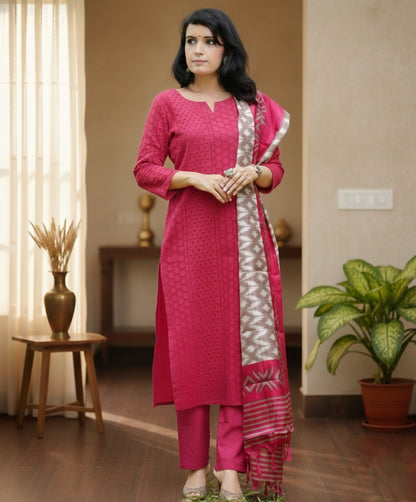 Cotton Chikankari kurta Set