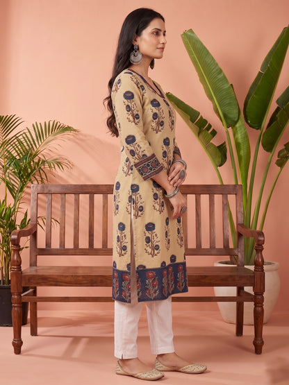Airy Cotton Kurti for women blue