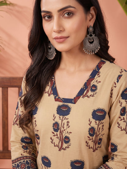 Airy Cotton Kurti for women blue