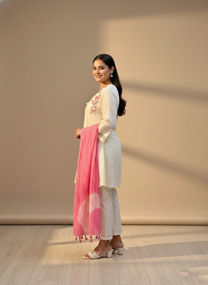 Premium Cotton Kurta Set For Women