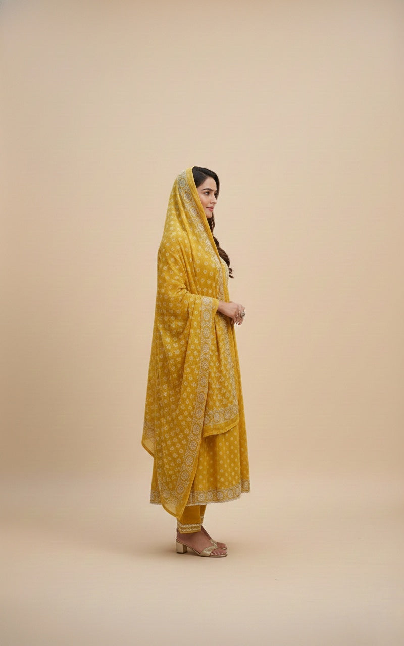 Kiara Cotton kurta Set with dupatta