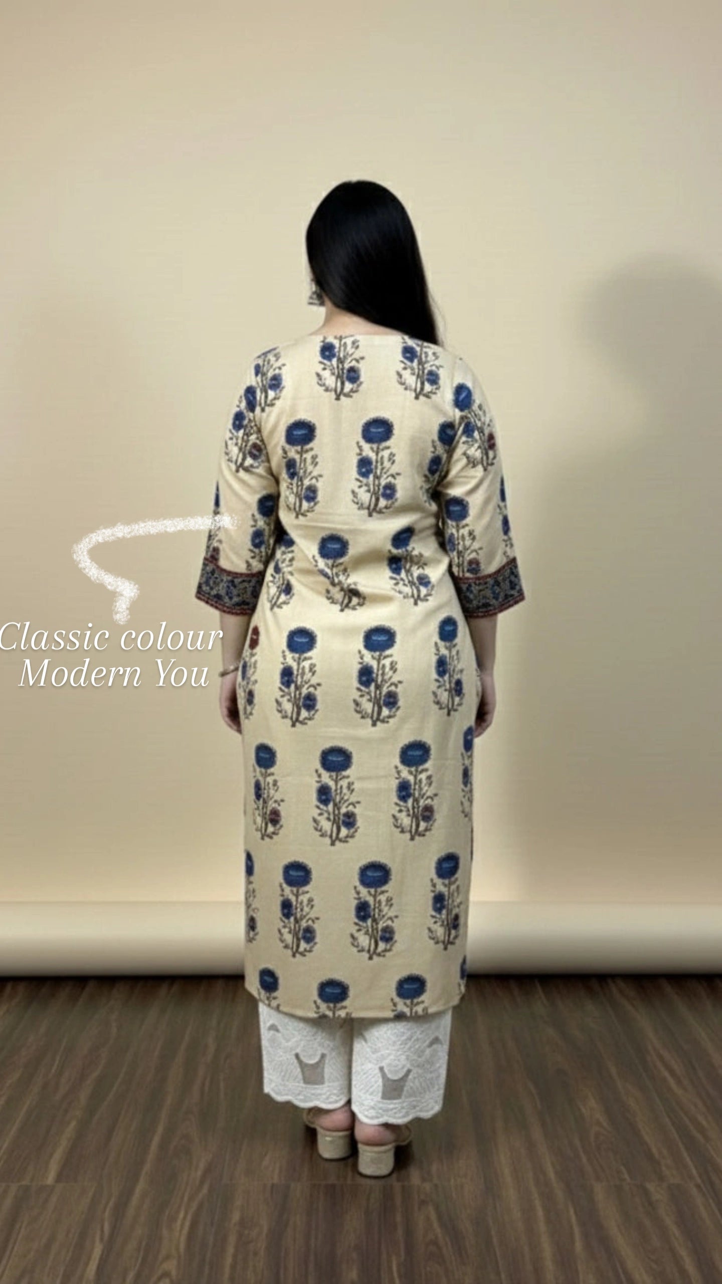 Airy Cotton Kurti for women blue