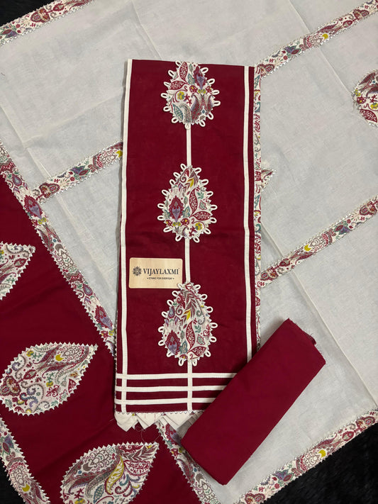 Cotton Suit Material with Cotton Dupatta