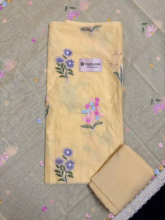 Organza UNSTITCHED SUIT