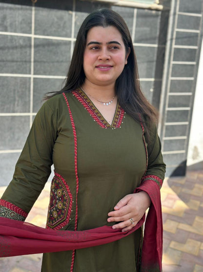 Bani Cotton kurta Set with dupatta