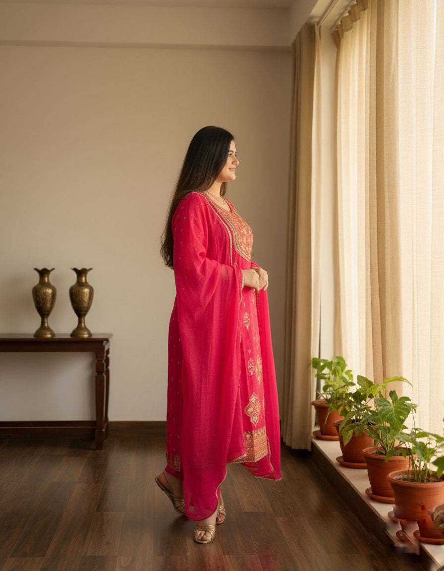 Banarsi Silk Suit For Women