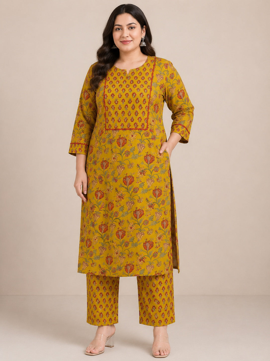 Gulzar ikkat printed cotton cord set
